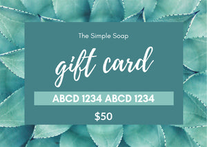 The Simple Soap Gift Card